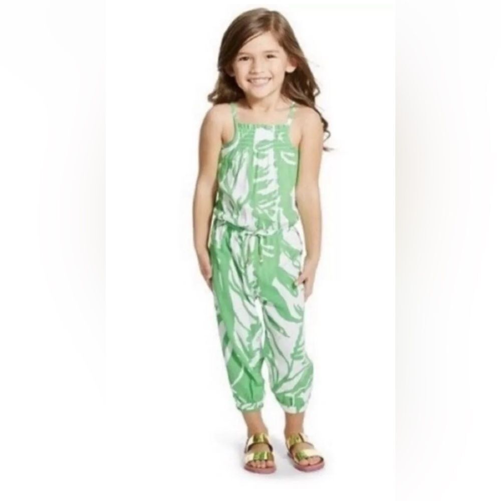 Lilly Pulitzer for Target Kids Green White Jumpsuit 18 Months One Piece Summer